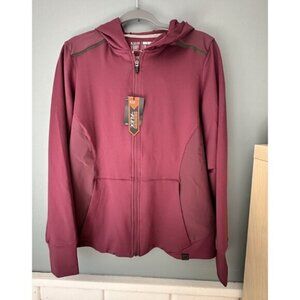 NWT 5.11 Tactical Women's Selma Full Zip Hoodie in Burgundy women’s size Large